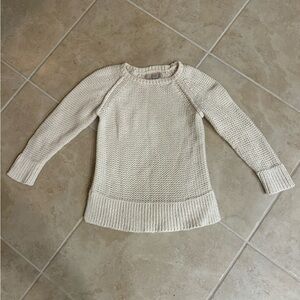 Loft Off White Knit Sweater XS Long‎ Sleeve